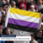 Nonbinary 2x3 ft Nylon 200D Pride Flags
