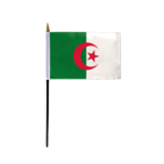 AGAS Algeria Flag - 4x6 ft - Printed Single Sided on 200D Nylon