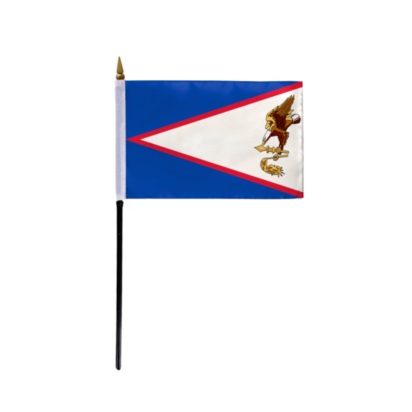 AGAS Small 4" x 6" 4x6 inch American Samoa Hand Flag Polyester material