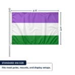Genderqueer 4x6 ft Nylon 200D Pride Flags