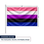 Genderfluid 2x3 ft Nylon 200D Pride Flags