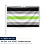 Agender 2x3 ft 200D Nylon Pride Flags