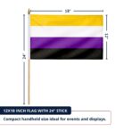 Nonbinary 12X18 inch Pride Flags
