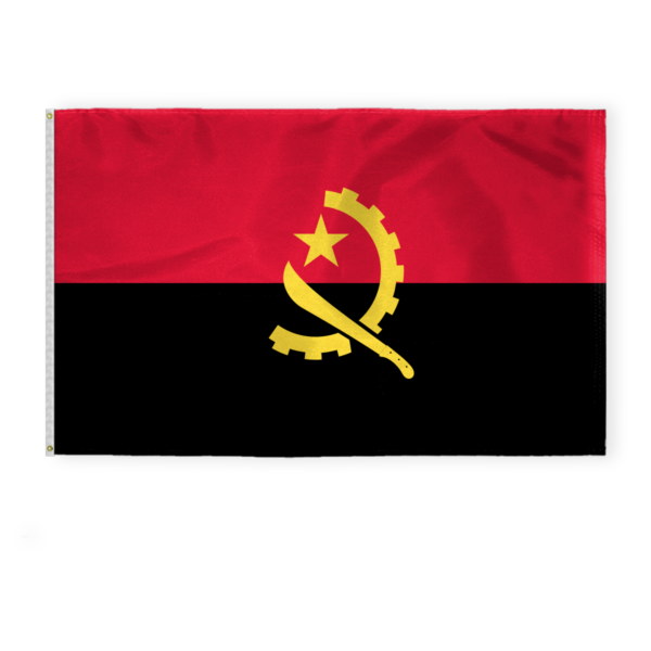 AGAS Republic of Angola National Flag 5x8 ft 200D
