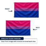 Bisexual 2x3 ft Nylon 200D Pride Flags