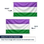 Genderqueer 4x6 ft Nylon 200D Pride Flags