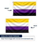 Non binary 4x6 ft Nylon 200D Pride Flags
