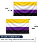Nonbinary 2x3 ft Nylon 200D Pride Flags