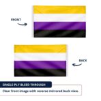 Nonbinary 12X18 inch Pride Flags