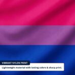 Bisexual 4x6 ft Nylon 200D Pride Flags