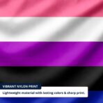 Genderfluid 2x3 ft Nylon 200D Pride Flags