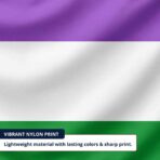 Genderqueer 2x3 ft Nylon 200D Pride Flags