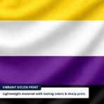 Nonbinary 2x3 ft Nylon 200D Pride Flags