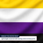 Nonbinary 12X18 inch Pride Flags
