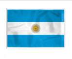 AGAS Argentina Flag with Seal - 8x12 ft - Printed Single Sided on 200D Nylon
