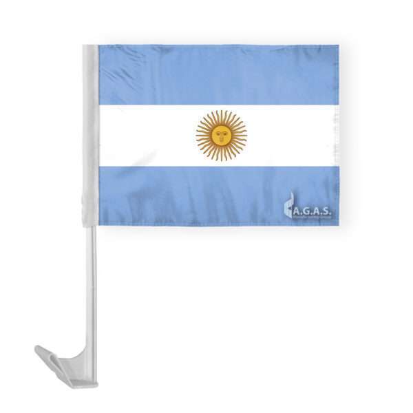 AGAS Argentina Car Flag 12x16 inch