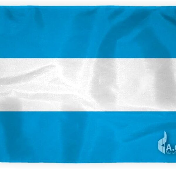 AGAS Argentina Boat Flag - 12x18 inch - Printed Single Sided on 200D Nylon