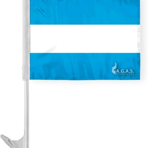 AGAS Argentina Car Flag 12x16 inch - Printed Single Sided on Polyester