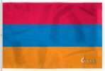 AGAS Armenia Flag - 8x12 ft - Printed Single Sided on 200D Nylon