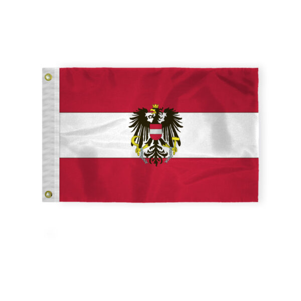 AGAS Austria with Eagle Seal Boat Flag 12x18 inch