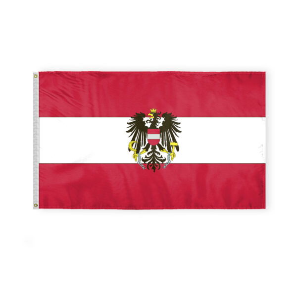 AGAS Austria with Eagle Seal Flag 3x5 ft - Printed Single Sided on Polyester