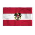 AGAS Austria with Eagle Seal Flag 5x8 ft - Printed Single Sided on 200D Nylon