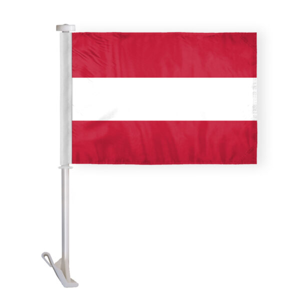 AGAS Austria Premium Car Flag - 10.5x15 inch - Printed Double Sided on Super Knit Polyester