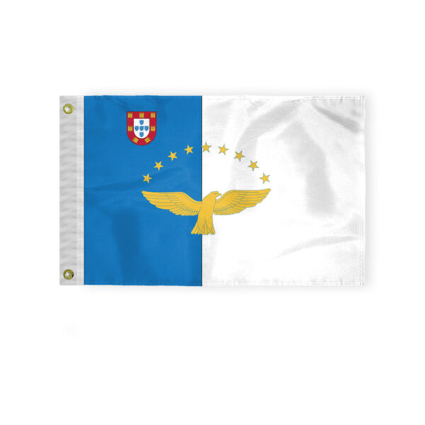 AGAS Azores Miniature Flag 12x18 inch 200D Nylon