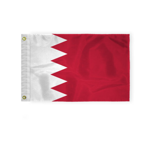 AGAS Bahrain Boat Flag - 12x18 inch - Printed Single Sided on 200D Nylon