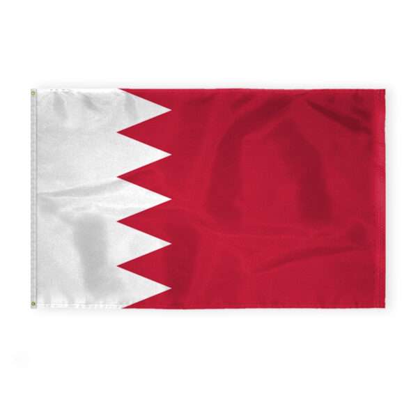 AGAS Bahrain Flag - 5x8 ft - Printed Single Sided on 200D Nylon