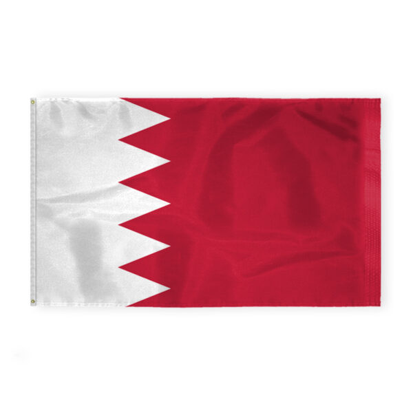 AGAS Bahrain Flag - 6x10 ft -Printed Single Sided on 200D Nylon