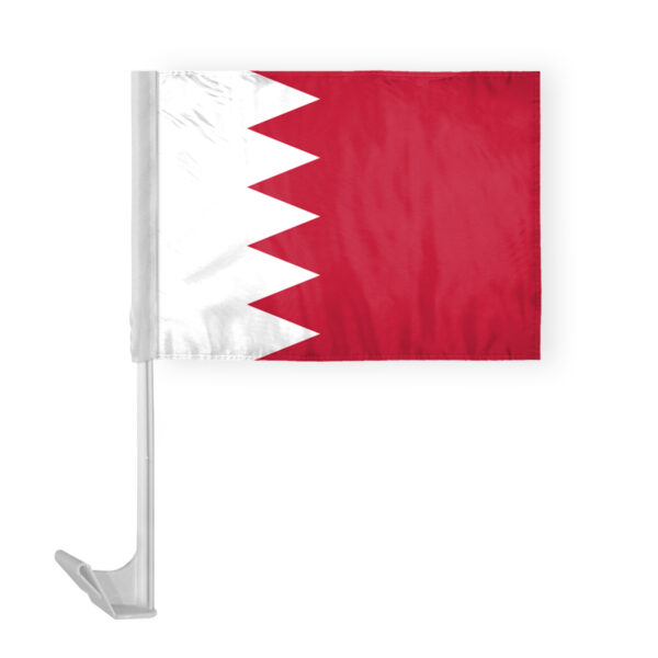 AGAS Bahrain Car Flag 12x16 inch - Printed Single Sided on Polyester