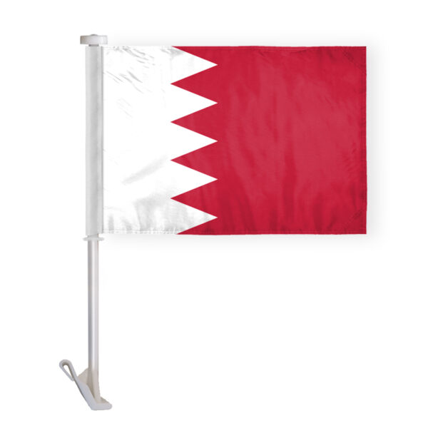 AGAS Bahrain Premium Car Flag - 10.5x15 inch