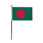 AGAS Bangladesh Stick Flag 4x6 inch mounted onto 11 inch Plastic Pole