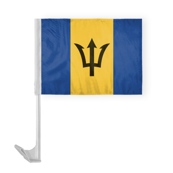 AGAS Barbados Car Flag 12x16 inch Polyester