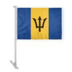 Barbados Premium Car Flag 10.5x15 inch