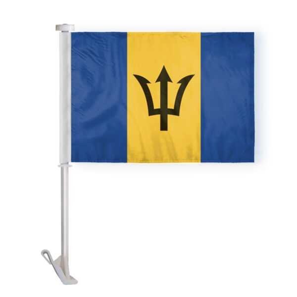 AGAS Barbados Premium Car Flag 10.5x15 inch