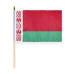 AGAS Belarus Flag 12x18 inch - 24" Wood Pole 100% Polyester
