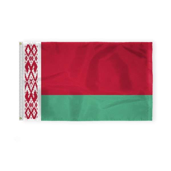 AGAS Belarus Flag 3x5 ft 200D Nylon Fabric Double Stitched