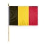 AGAS Belgium Stick Flag 12x18 inch