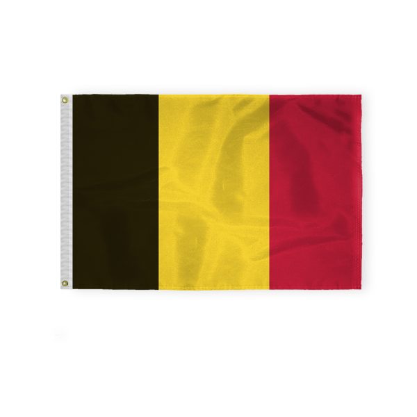 AGAS Belgium Flag 2x3 ft - Printed Single Sided on 200D Nylon