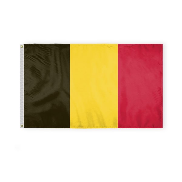 AGAS Belgium Flag 3x5 ft - Printed Single Sided on Polyester