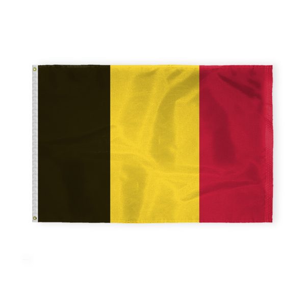 AGAS Belgium Flag 4x6 ft - Printed Single Sided on 200D Nylon