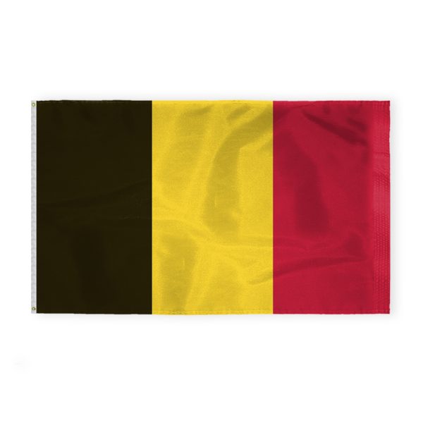 AGAS Belgium Flag 6x10 ft -Printed Single Sided on 200D Nylon