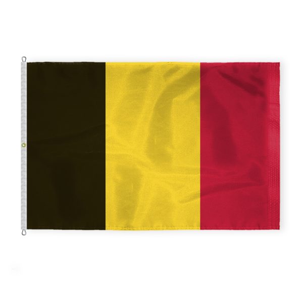 AGAS Belgium Flag 8x12 ft - Printed Single Sided on 200D Nylon