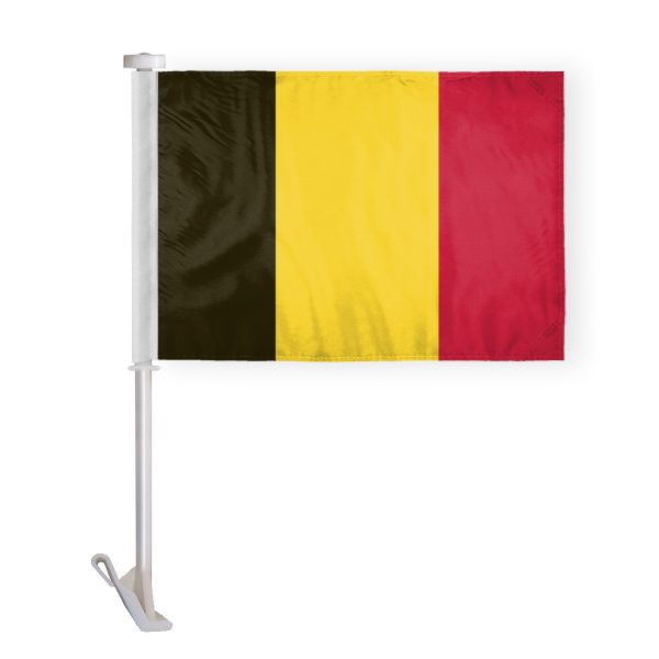 AGAS Belgium Premium Car Flag 10.5x15 inch