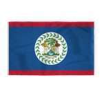 AGAS Belize Flag 5x8 ft - Printed Single Sided on 200D Nylon