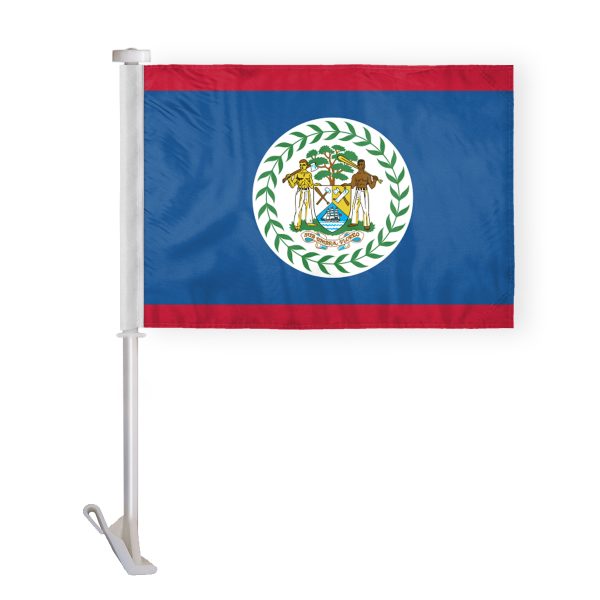 AGAS Belize Premium Car Flag 10.5x15 inch