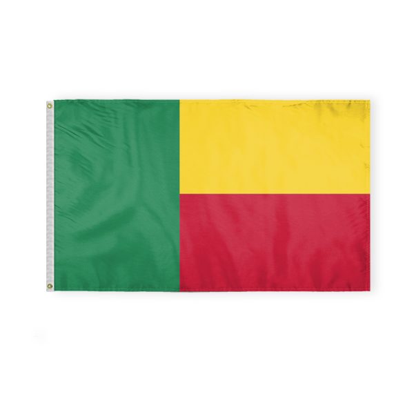 AGAS Benin Flag 3x5 ft Double Stitched Hem 100% Polyester