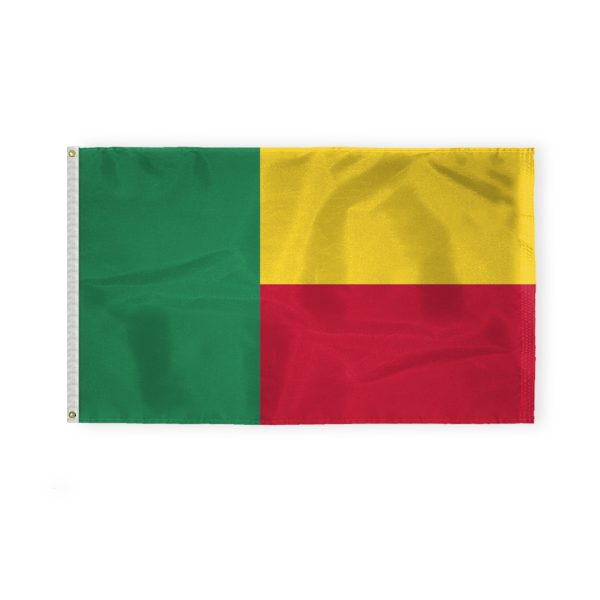 AGAS Benin Flag 3x5 ft 200D Nylon Fabric